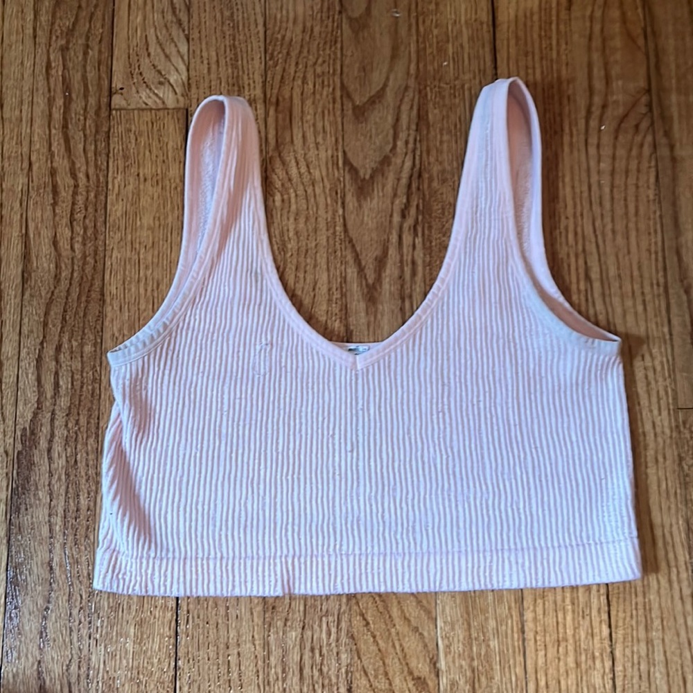 light pink tank top